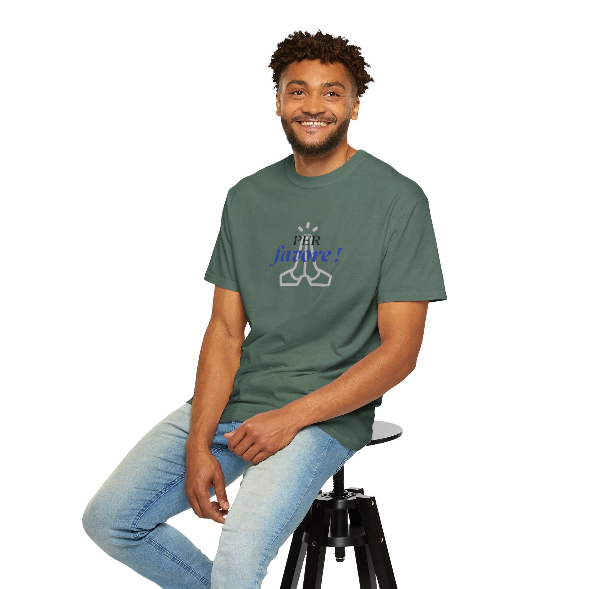 Italian Expression "Per favore"  Graphic Fun T-Shirt