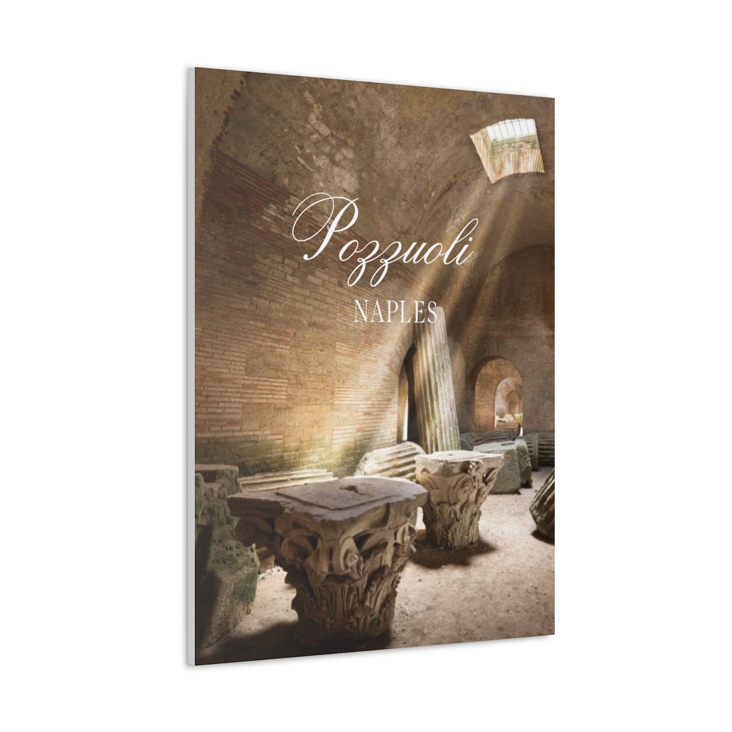 Pozzuoli Naples Canvas Art Print - Ancient Roman Ruins