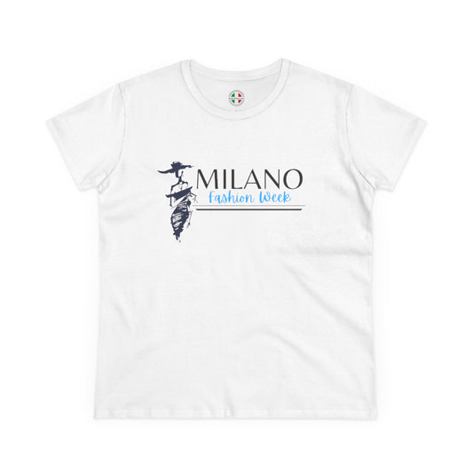 Milan Fashion Week Tee, Stylish Cotton Top, Casual Wear, Travel Shirt, Gift for Her, Fashion Statement