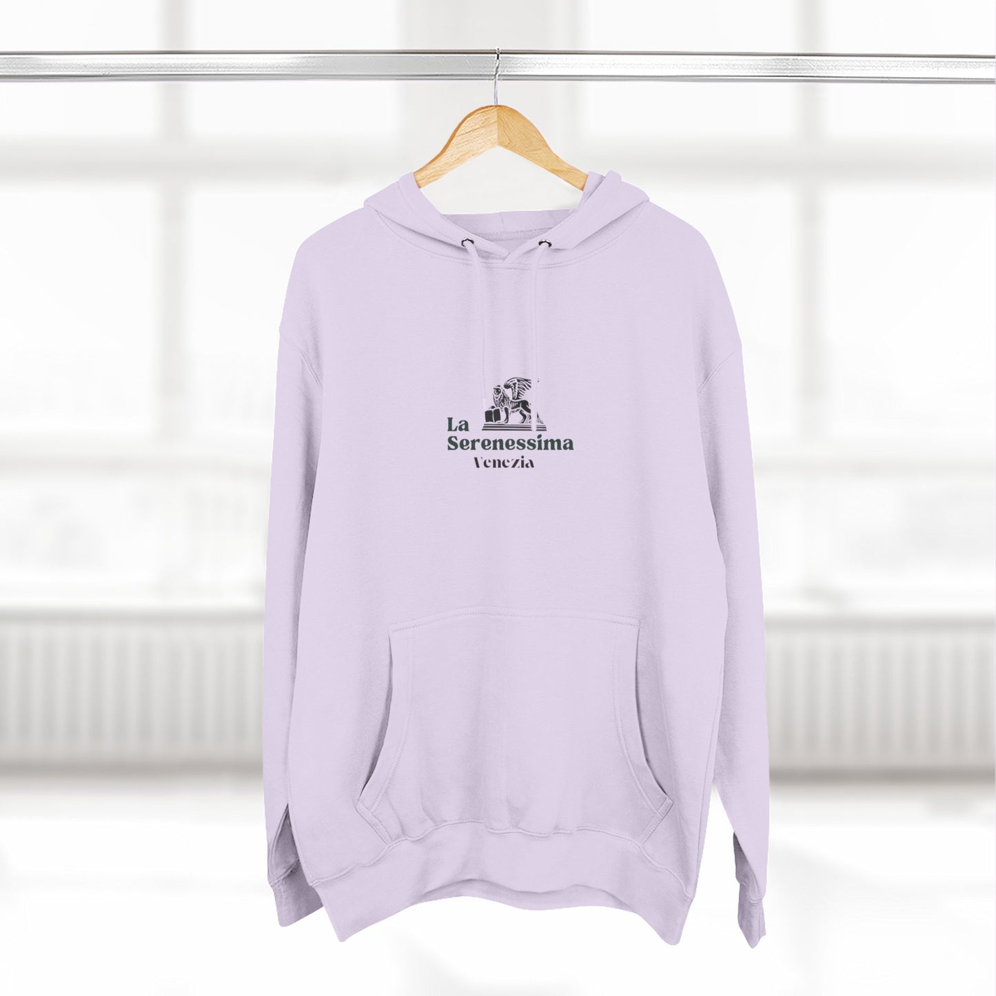 Venezia - La Serenessima Three-Panel Fleece Hoodie - Cozy & Stylish Italian-Inspired Winter Wear