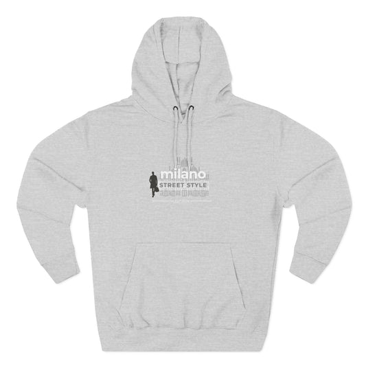 Milan Men Street Style Three-Panel Fleece Hoodie