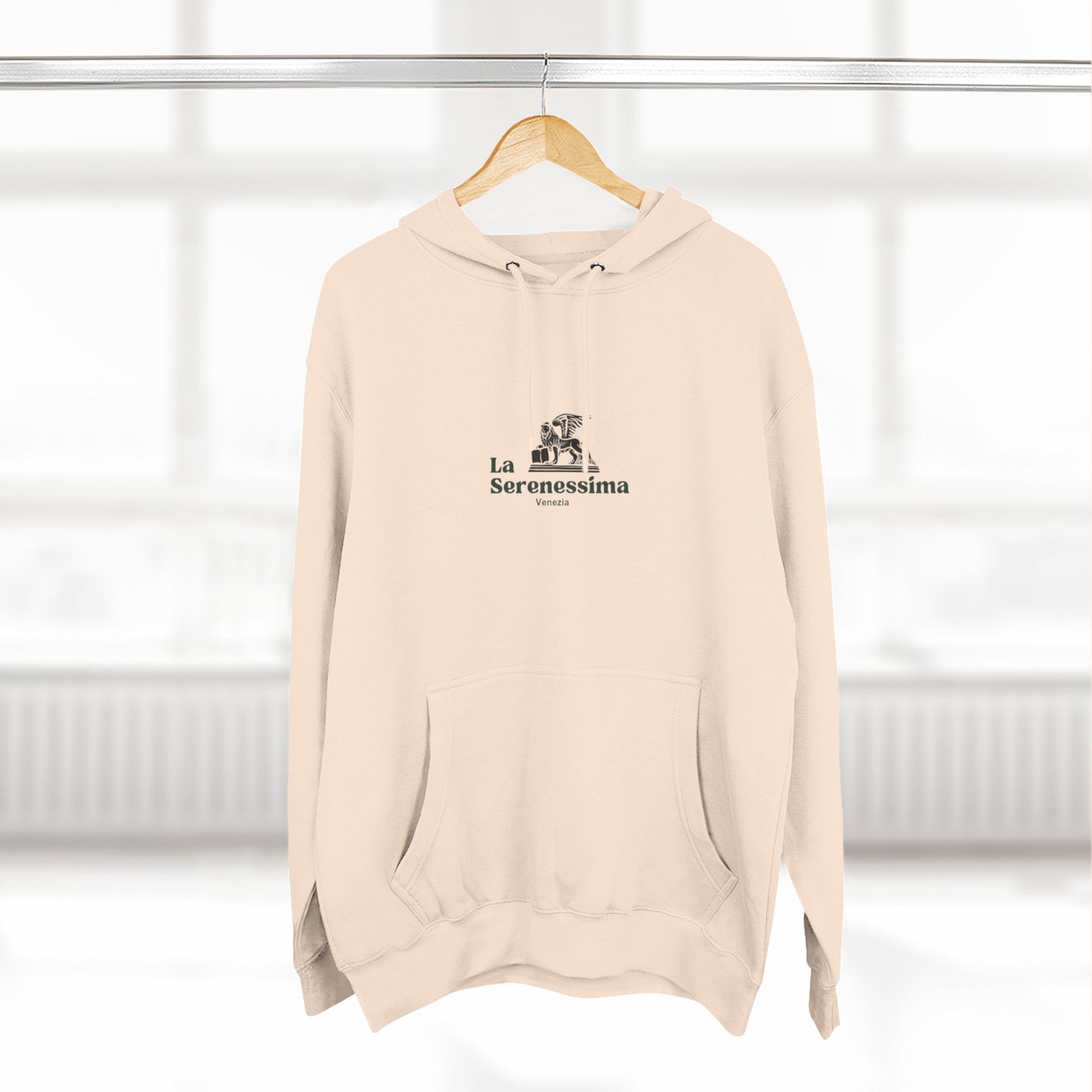 Venezia - La Serenessima Three-Panel Fleece Hoodie - Cozy & Stylish Italian-Inspired Winter Wear