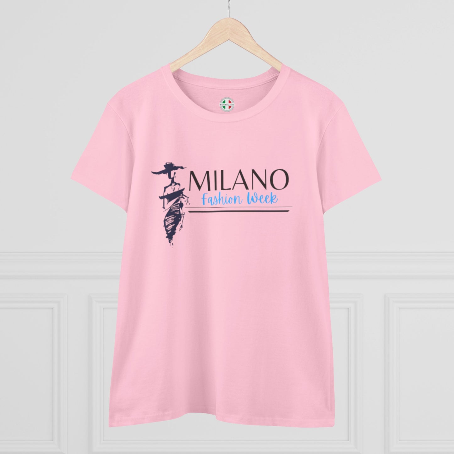 Milan Fashion Week Tee, Stylish Cotton Top, Casual Wear, Travel Shirt, Gift for Her, Fashion Statement