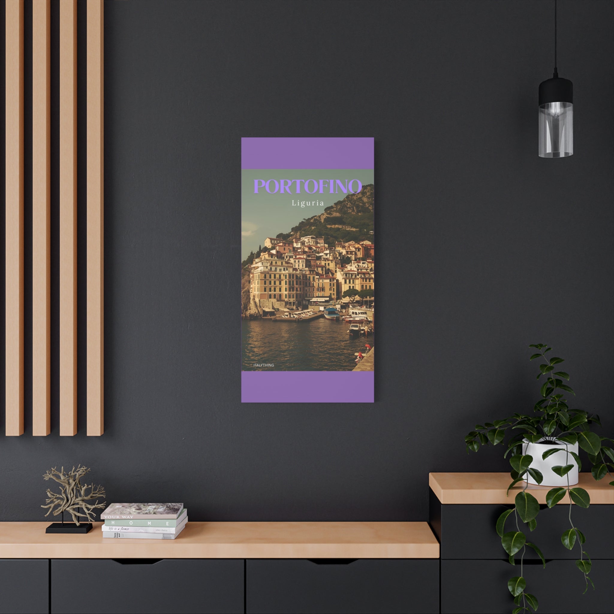 Portofino Harbour View Canvas Print - Decorative Wall Art