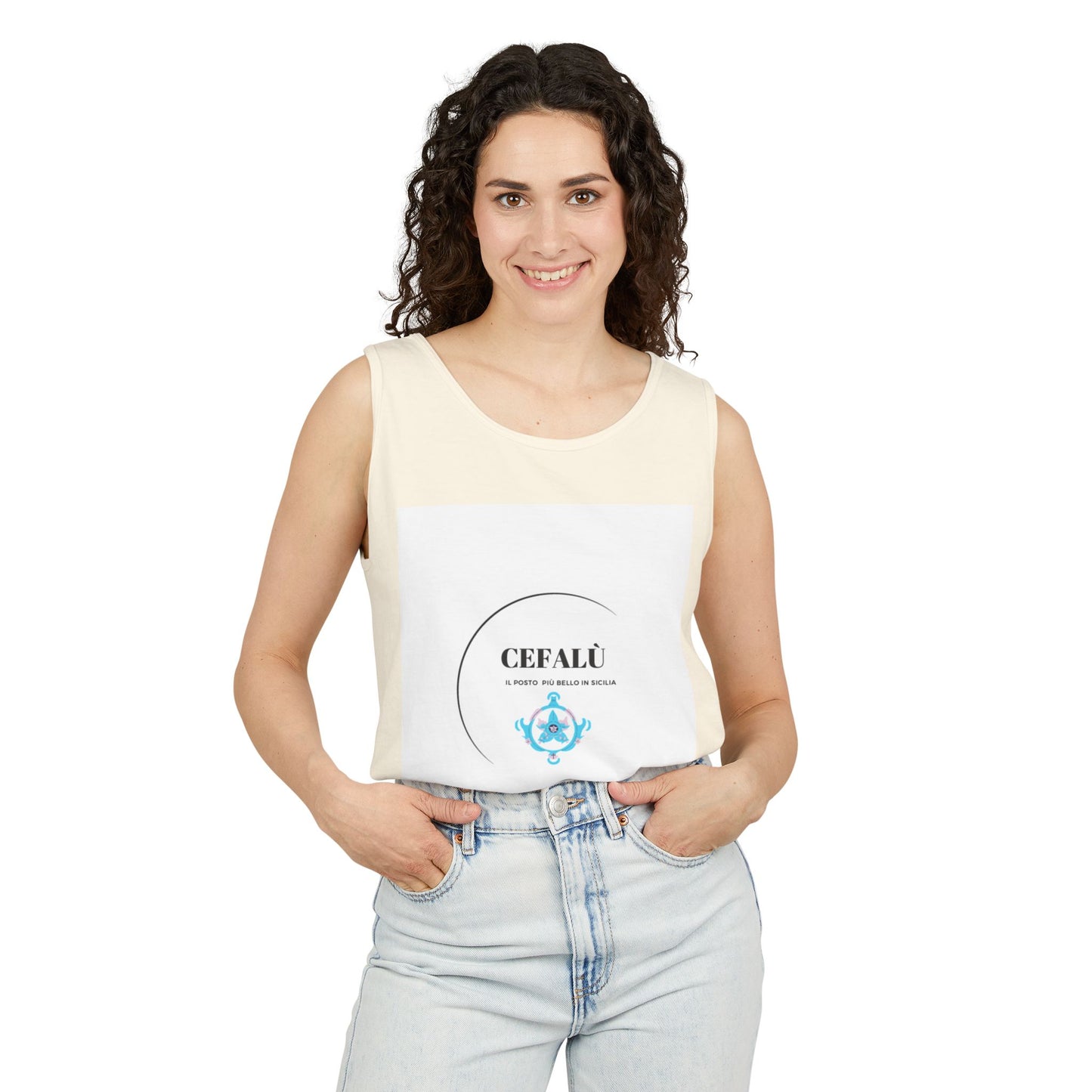 Cefalù Tank Top - Coastal Vibes from Sicily