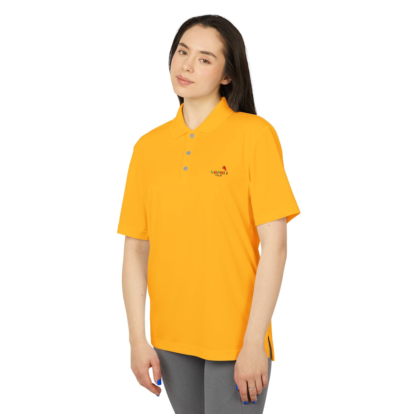 Unisex Adidas Performance Polo with Napoli Logo