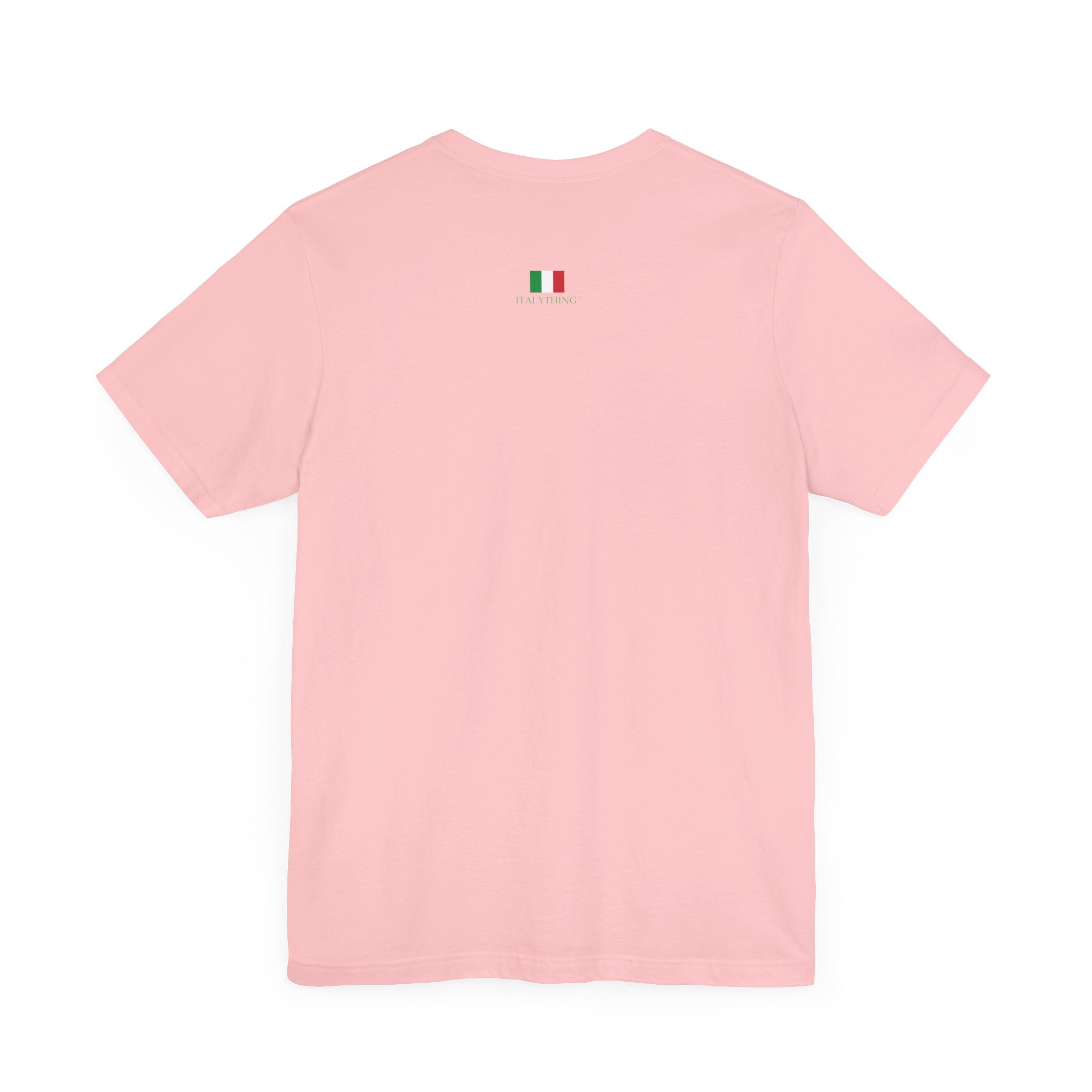 Italienisches Marken-T-Shirt aus Jersey mit kurzen Ärmeln: "Musica è..." (Musik ist...)