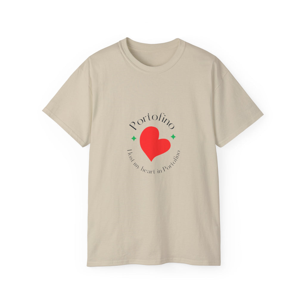 Portofino Heart Unisex Ultra Cotton Tee - Italian Love Grafik-T-Shirt