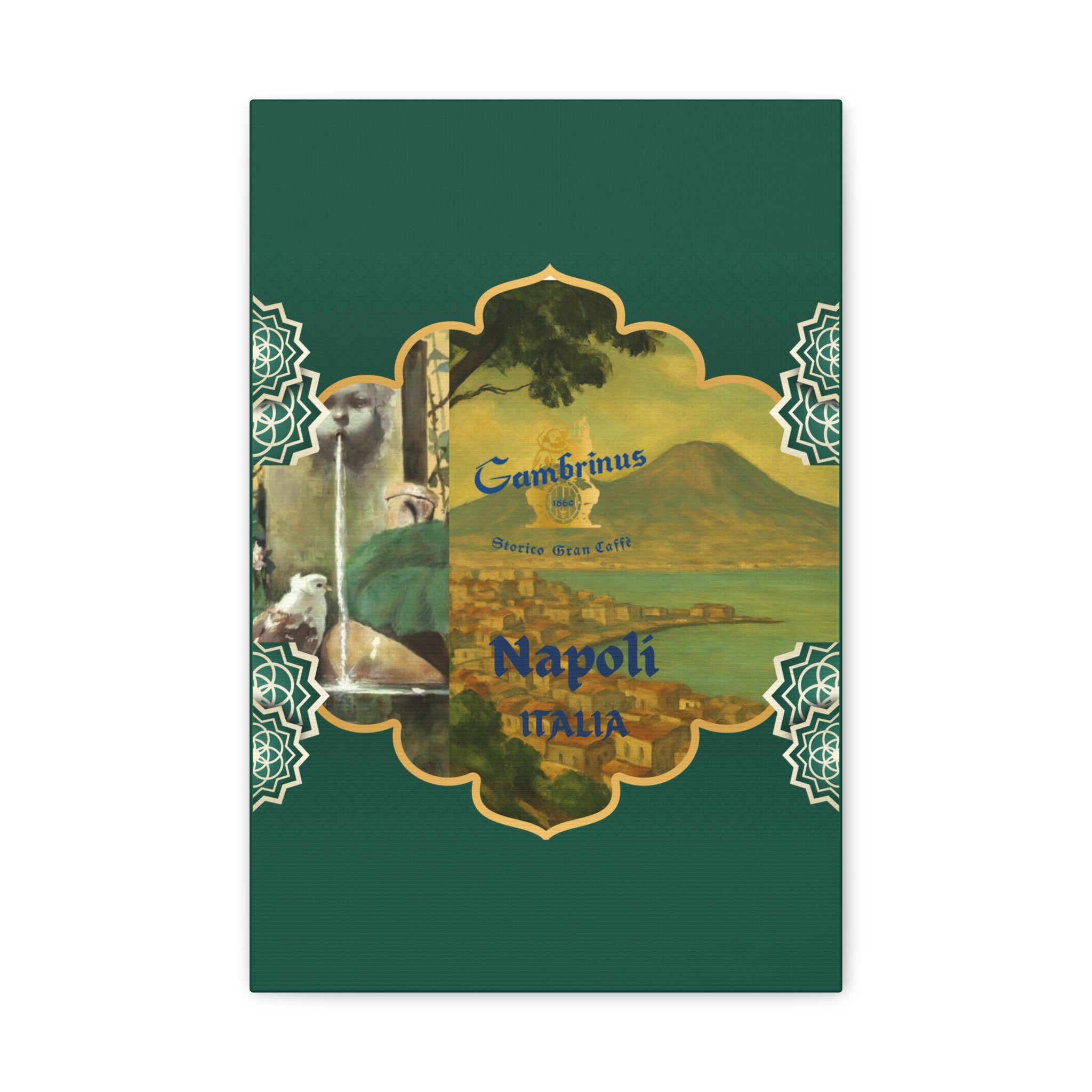 Naples Vintage Art Print - Caffe Gambrinus Napoli