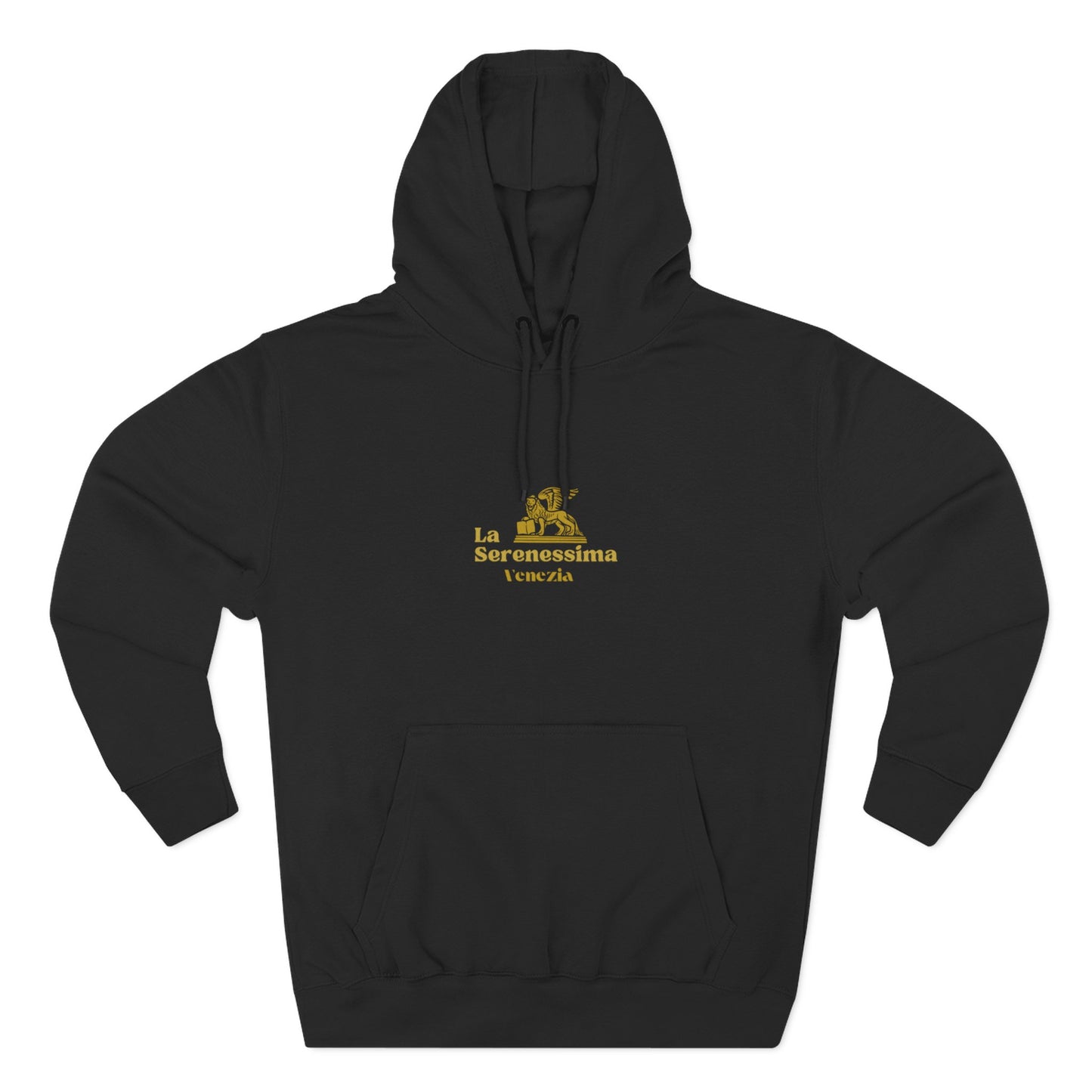 Venezia - La Serenessima Three-Panel Fleece Hoodie - Cozy & Stylish Italian-Inspired Winter Wear