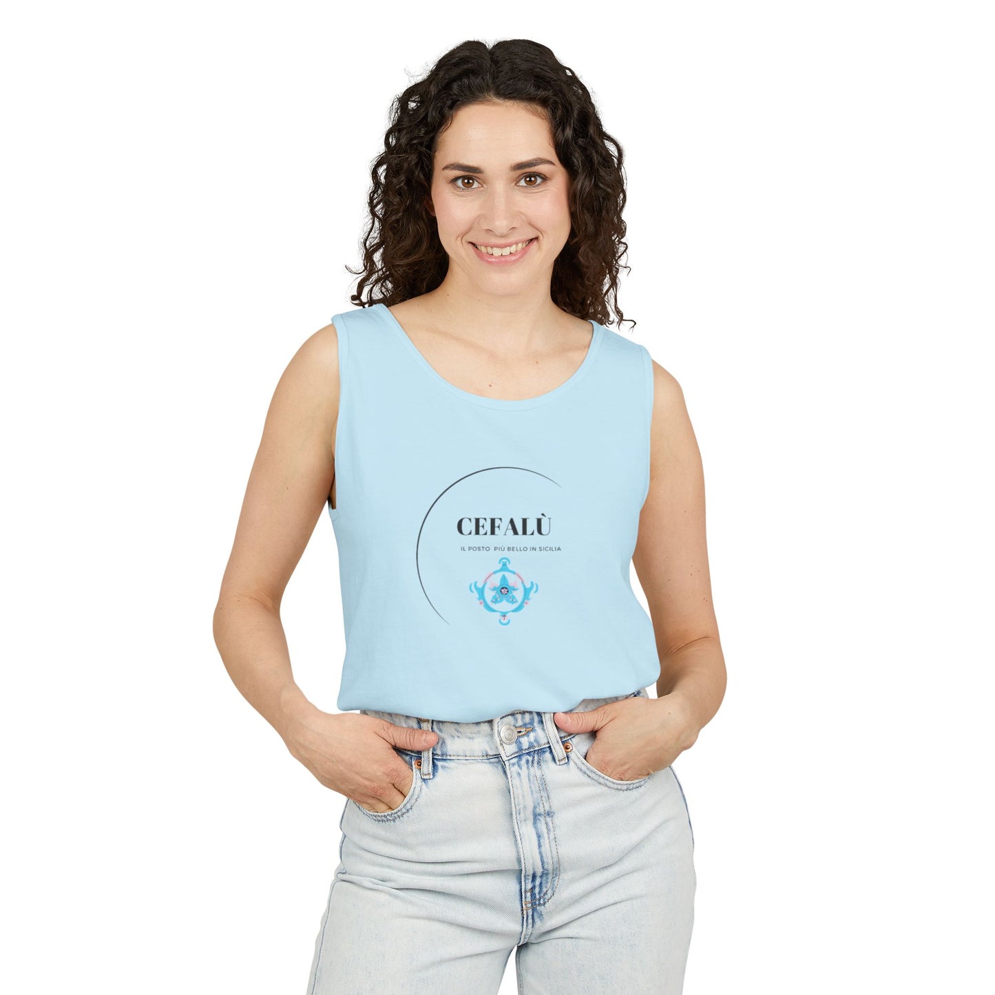 Cefalù Tank Top - Coastal Vibes from Sicily