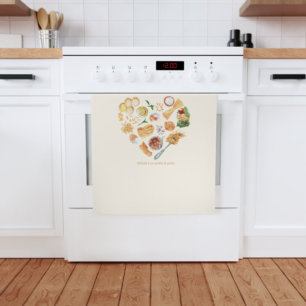 Geschirrtuch aus Baumwolle mit Pasta-Logo aus unserer Cucina Italiana Kollektion