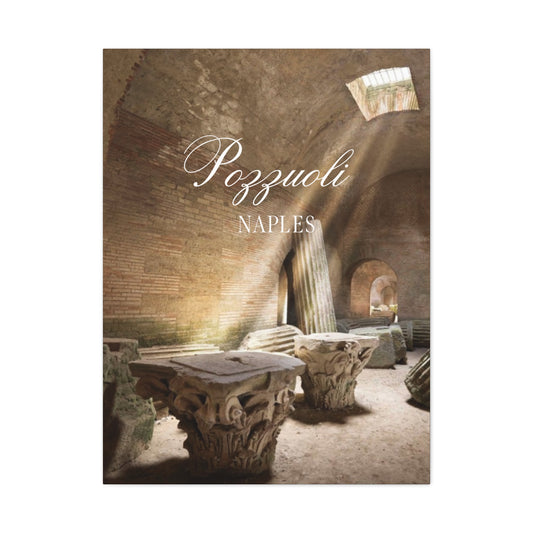 Pozzuoli Naples Canvas Art Print - Ancient Roman Ruins