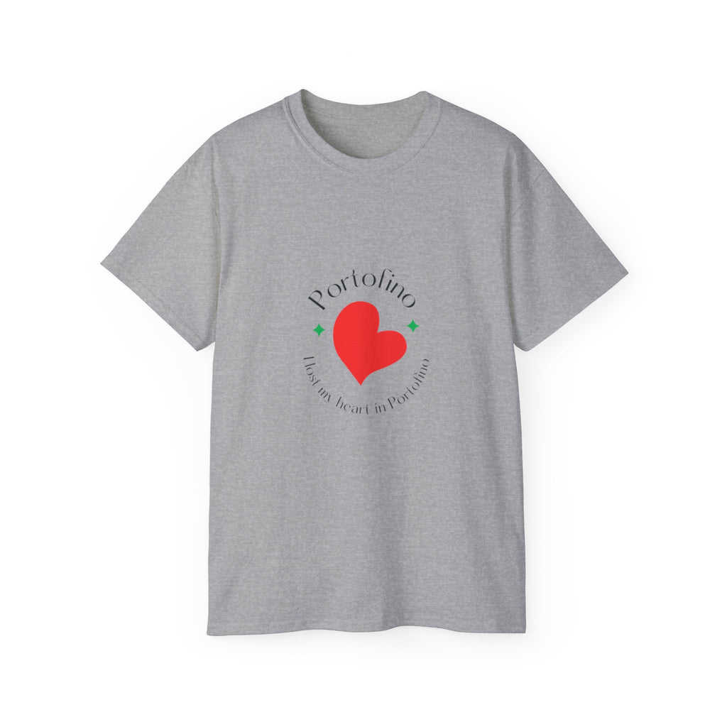 Portofino Heart Unisex Ultra Cotton Tee - Italian Love Grafik-T-Shirt