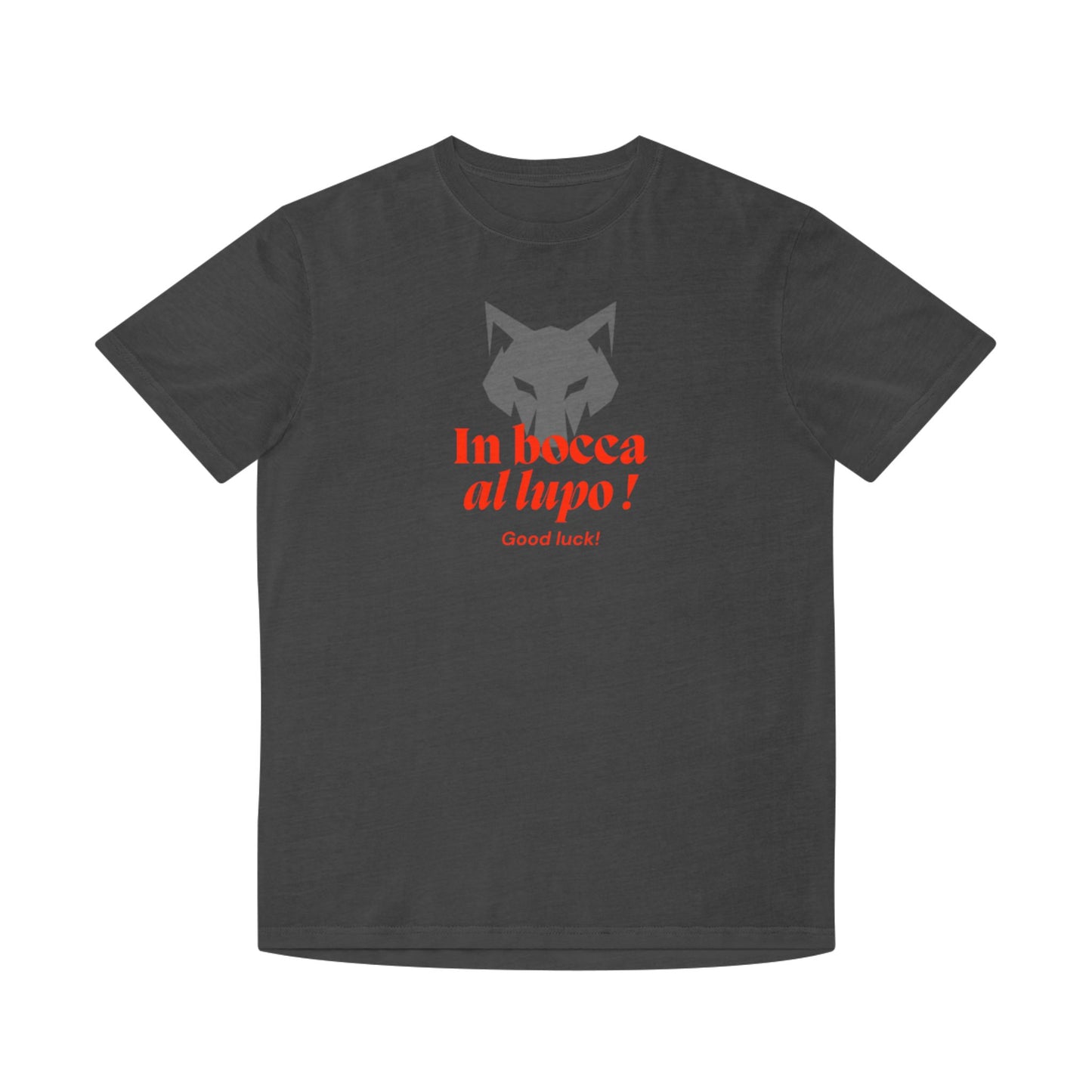 Lucky T-Shirt - 'In bocca al lupo!' Design - Unisex Faded