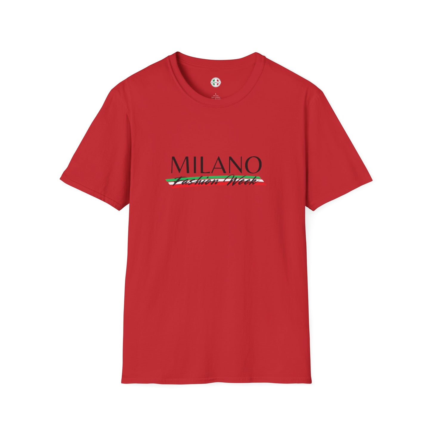 Milano Fashion Week Softstyle Unisex T-Shirt - Casual Chic Tee Perfect for Travel, Gift, Everyday Wear, Summer Fashion, Italian Pride