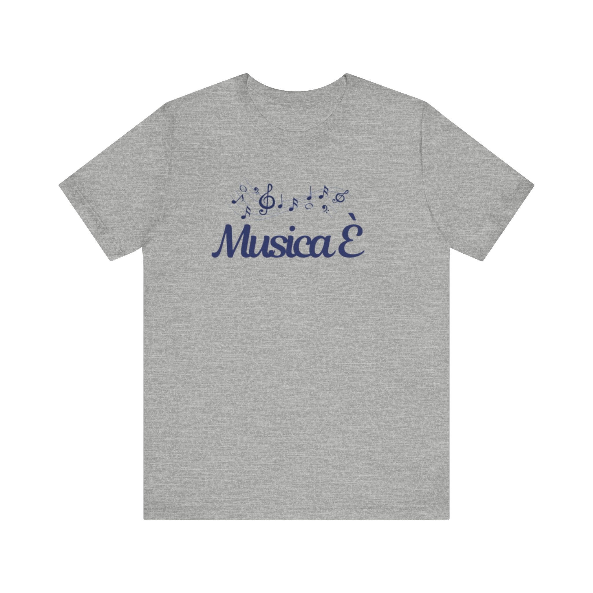 Italian Branded Jersey Short Sleeve Tee : "Musica è..." (Music is..)