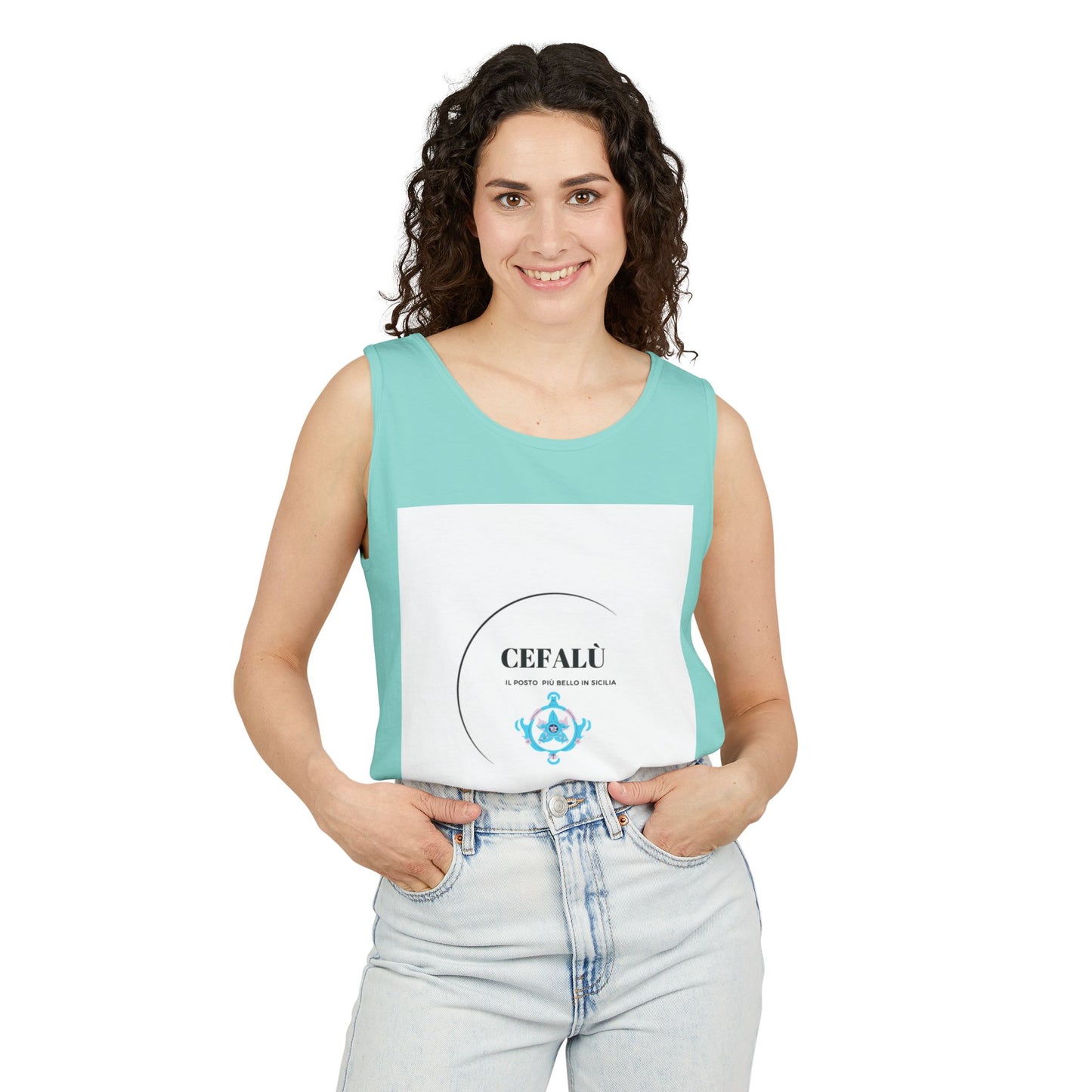 Cefalù Tank Top - Coastal Vibes from Sicily