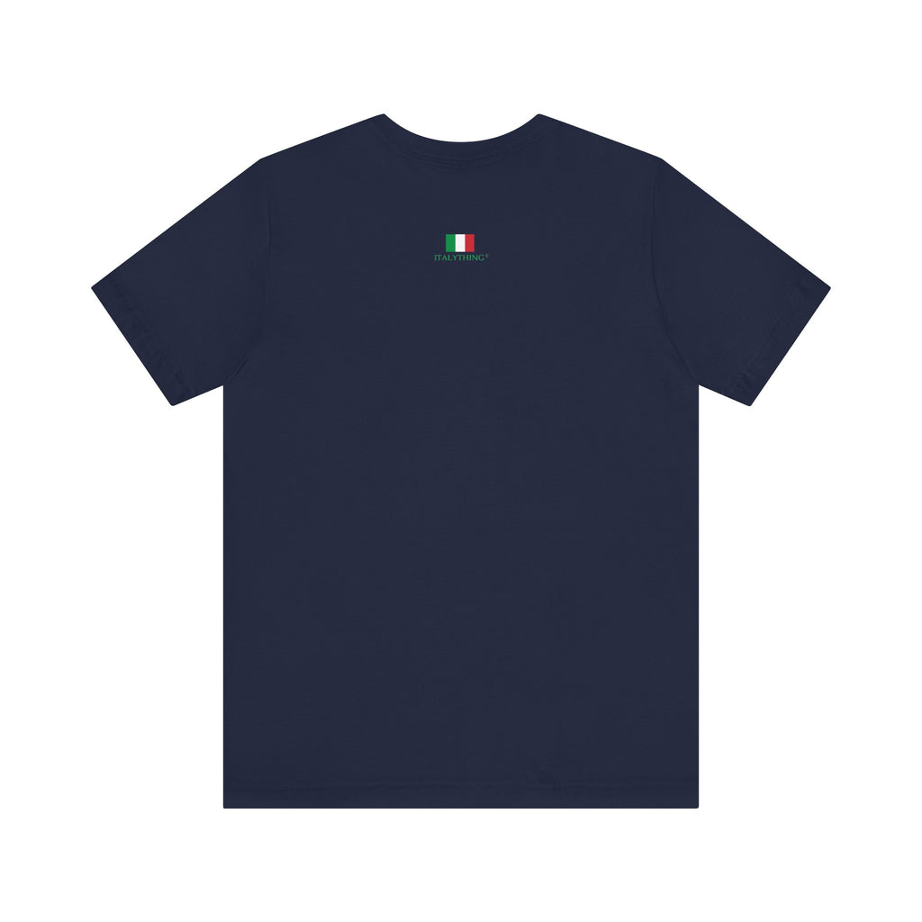 Italienisches Marken-Sommer-T-Shirt aus Jersey mit kurzen Ärmeln und italienischem Slogan: Mare Mare