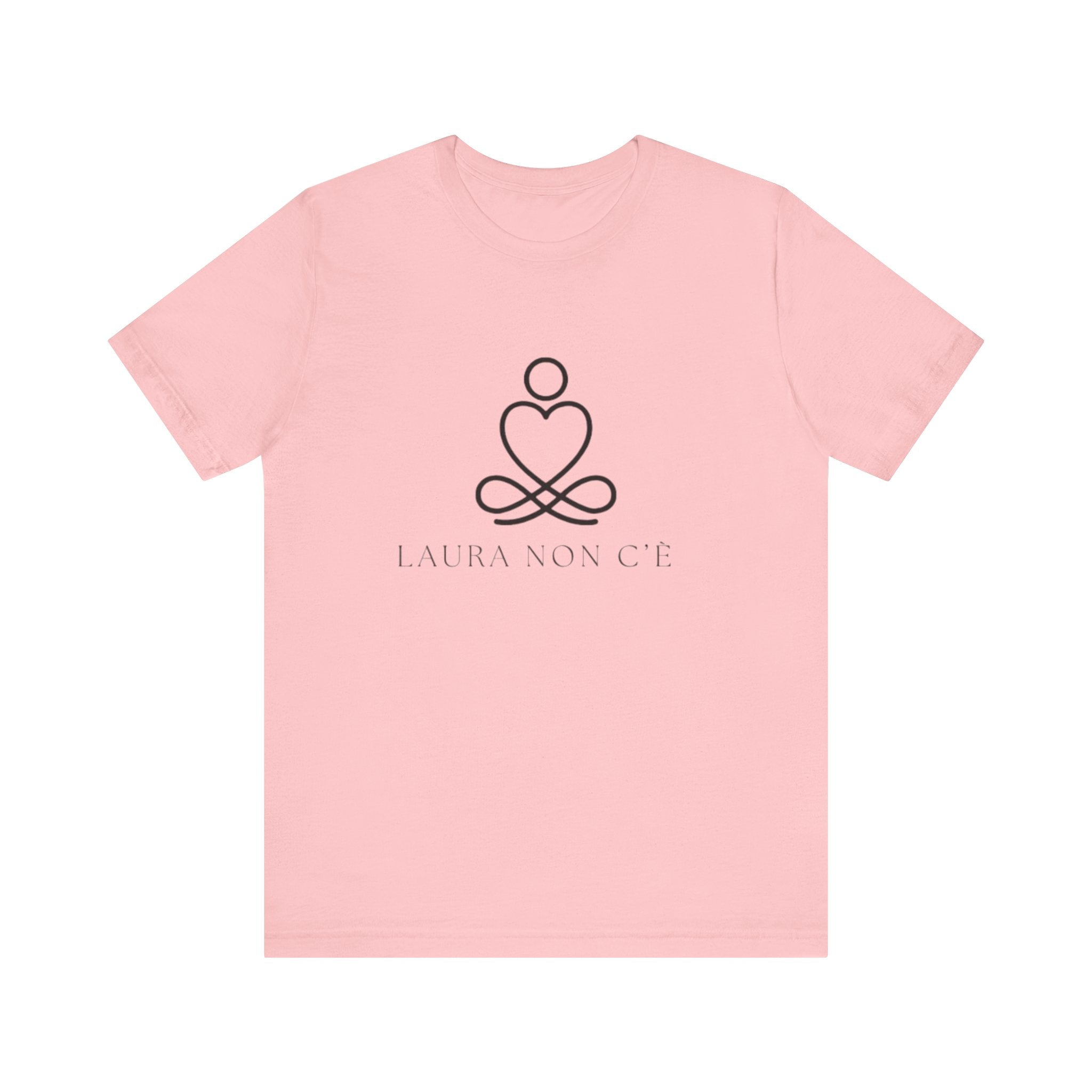 Italian Branded Jersey Short Sleeve Tee with Song slogan : Laura non c'è (Laura is not here) Unisex