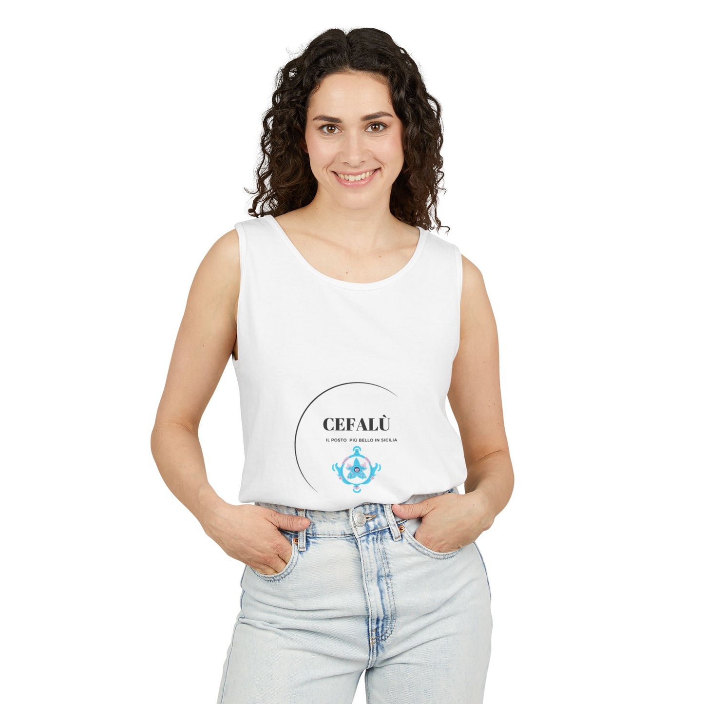 Cefalù Tank Top - Coastal Vibes from Sicily