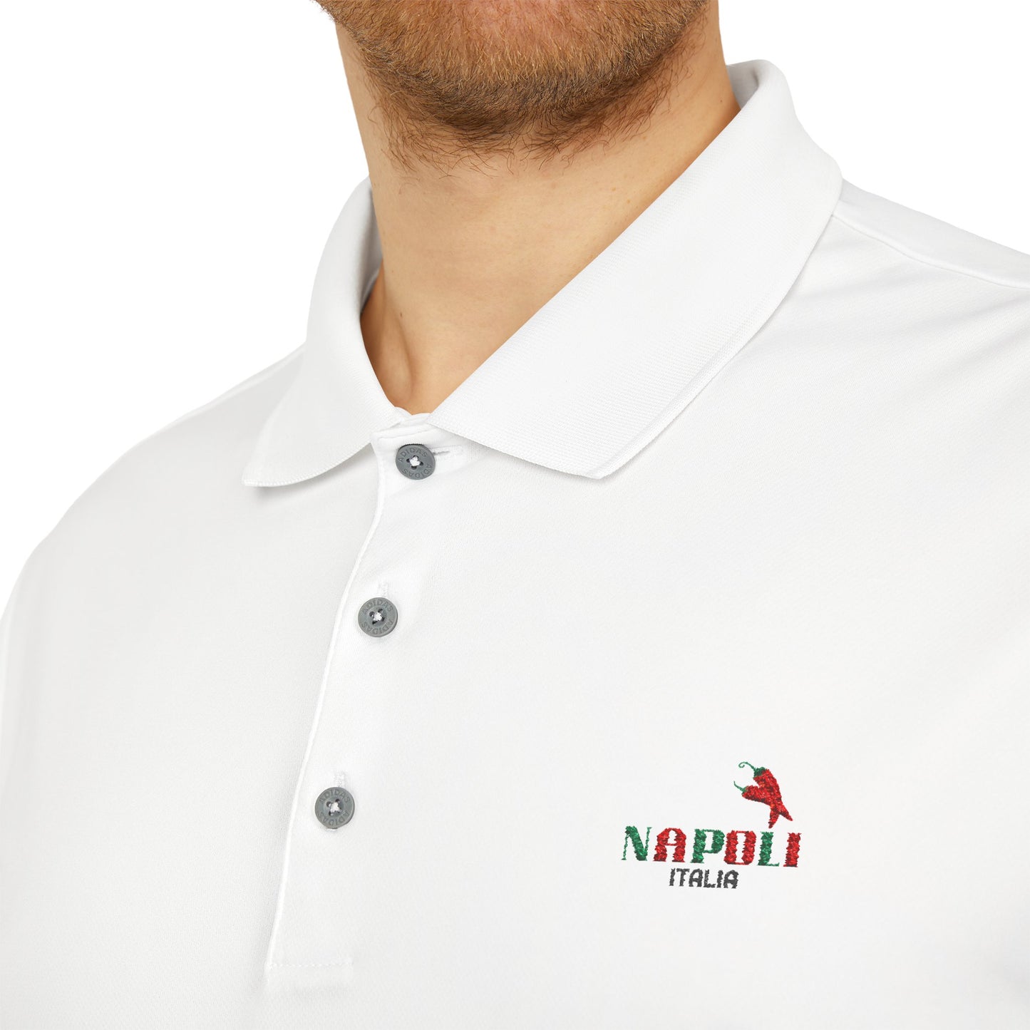 Unisex Adidas Performance Polo with Napoli Logo