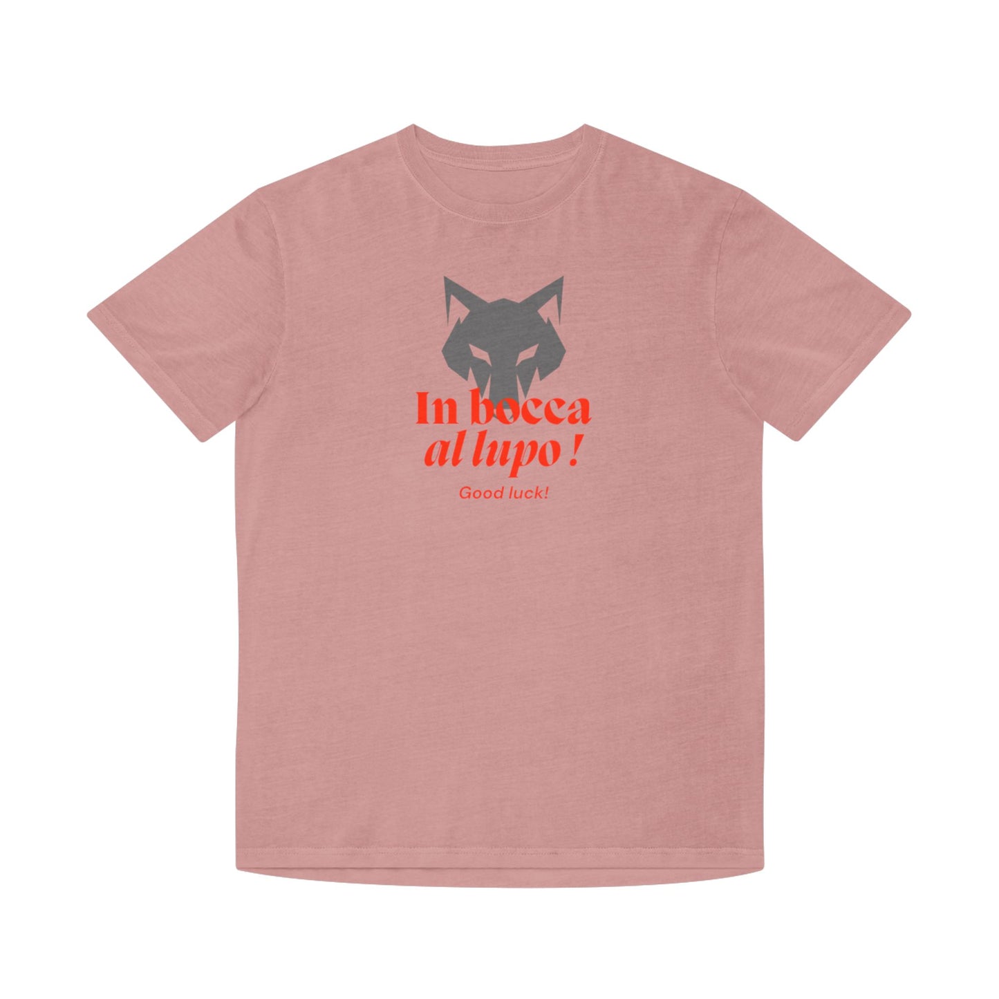 Lucky T-Shirt - 'In bocca al lupo!' Design - Unisex Faded