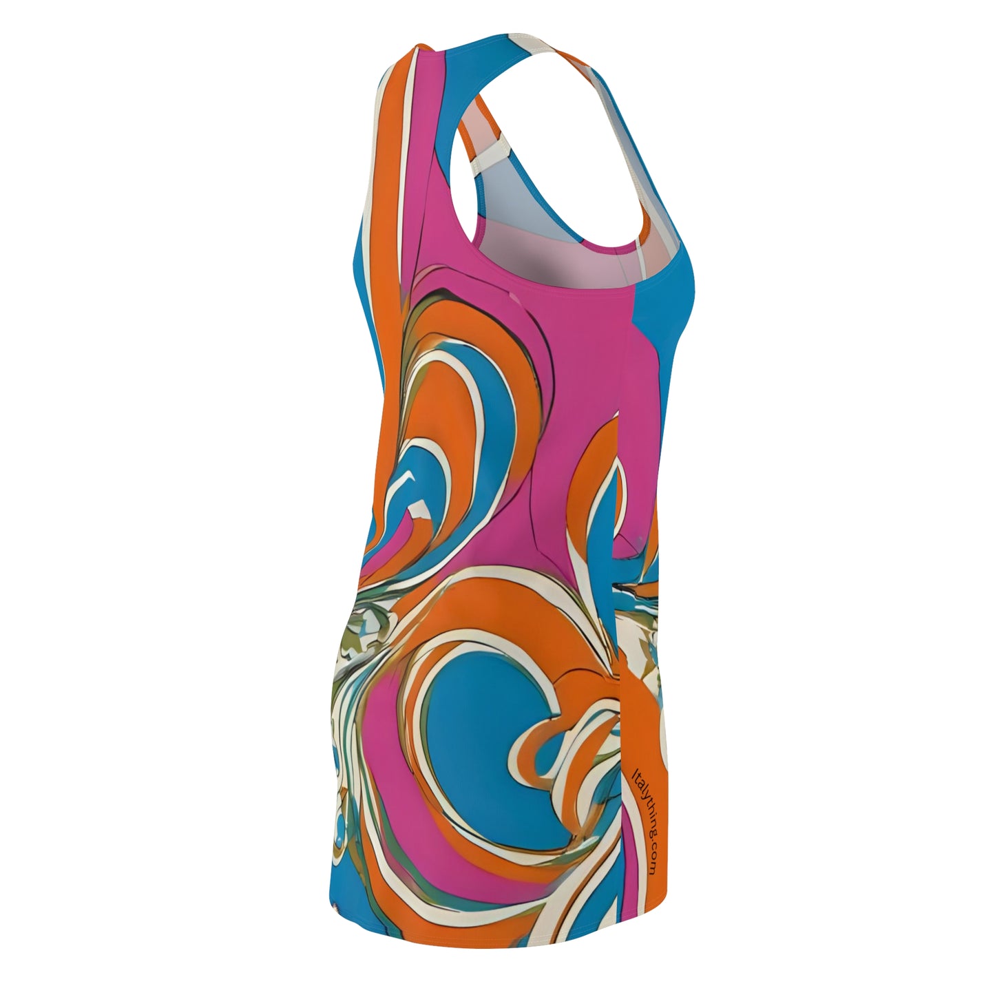 Vibrant Pucci-style Racerback Dress - Casual Summer Dress, Party Outfit