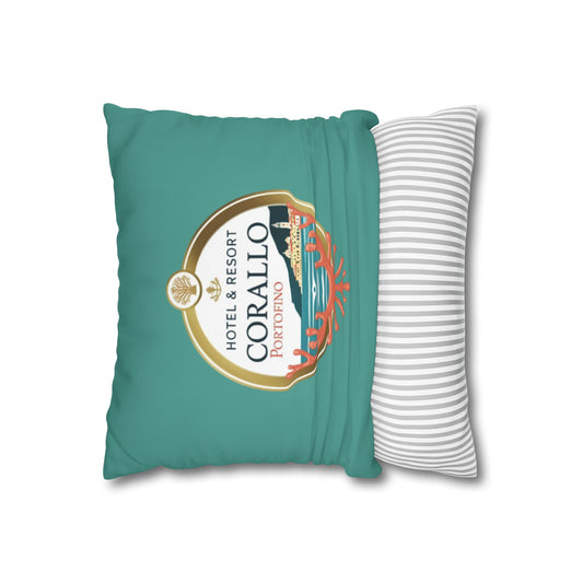 Portofino Hotel & Resort Corallo Portofino Collection - Pillowcase in Grey turquoise