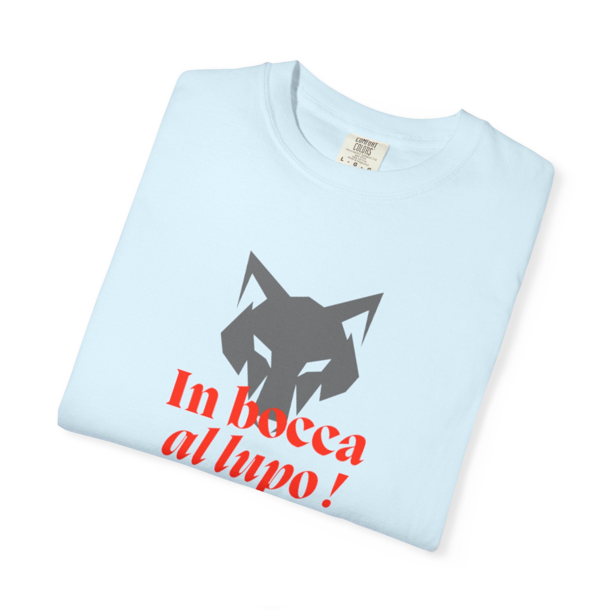 In Bocca al Lupo T-Shirt — Italian Good Luck Wolf Graphic Tee