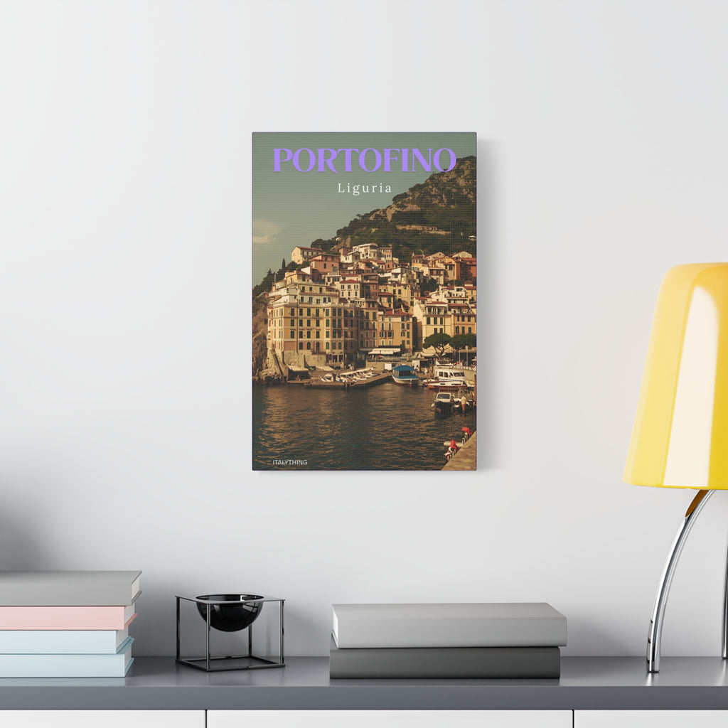 Portofino Harbour View Canvas Print - Decorative Wall Art