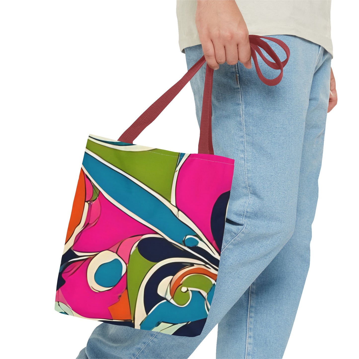 Vibrant Pucci-Style Print Tote Bag