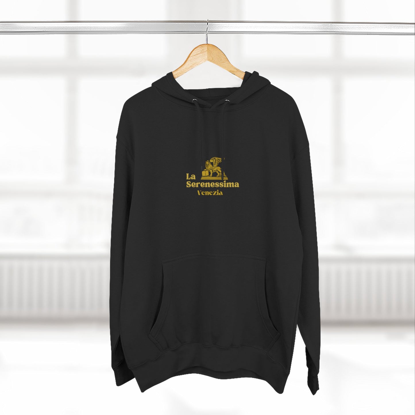 Venezia - La Serenessima Three-Panel Fleece Hoodie - Cozy & Stylish Italian-Inspired Winter Wear