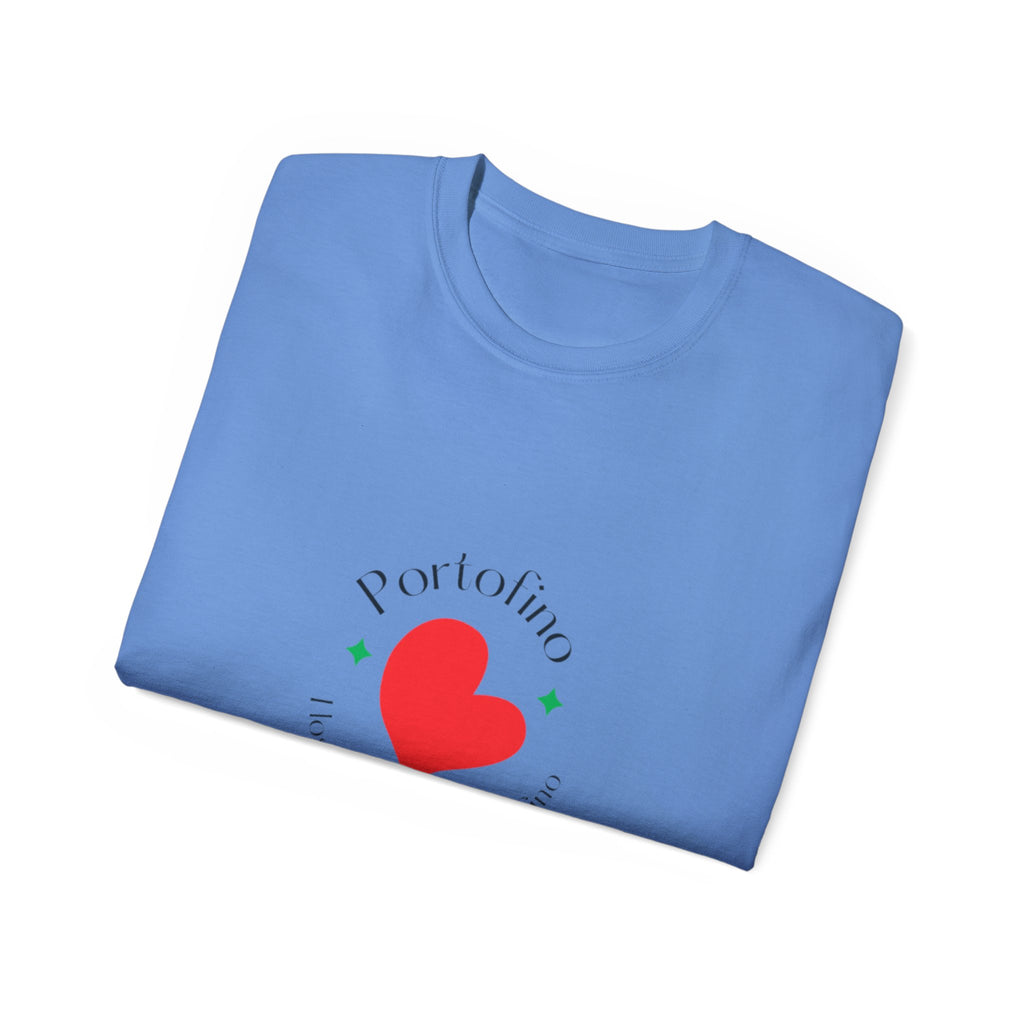 Portofino Heart Unisex Ultra Cotton Tee - Italian Love Grafik-T-Shirt