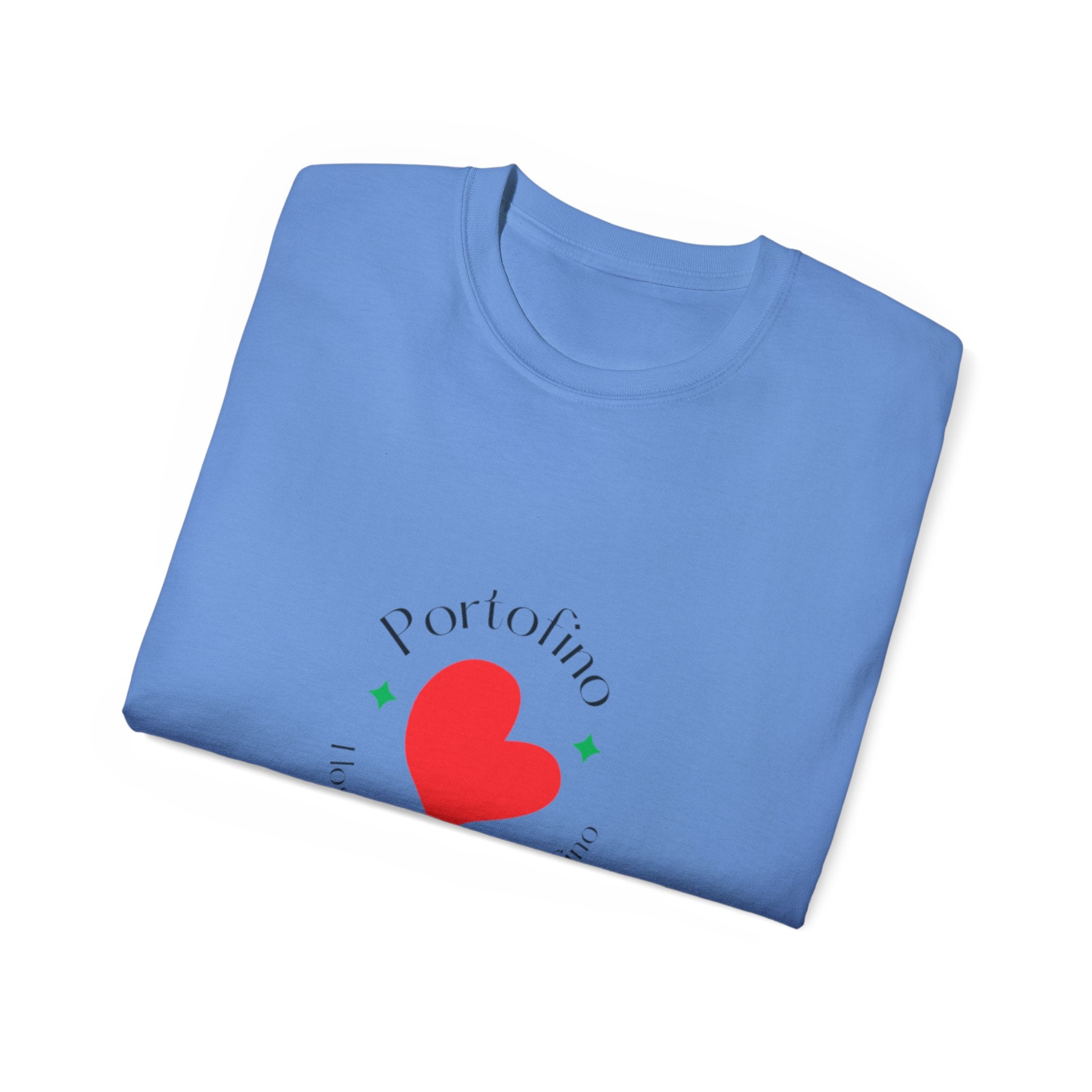 Portofino Heart Unisex Ultra Cotton Tee - Italian Love Grafik-T-Shirt