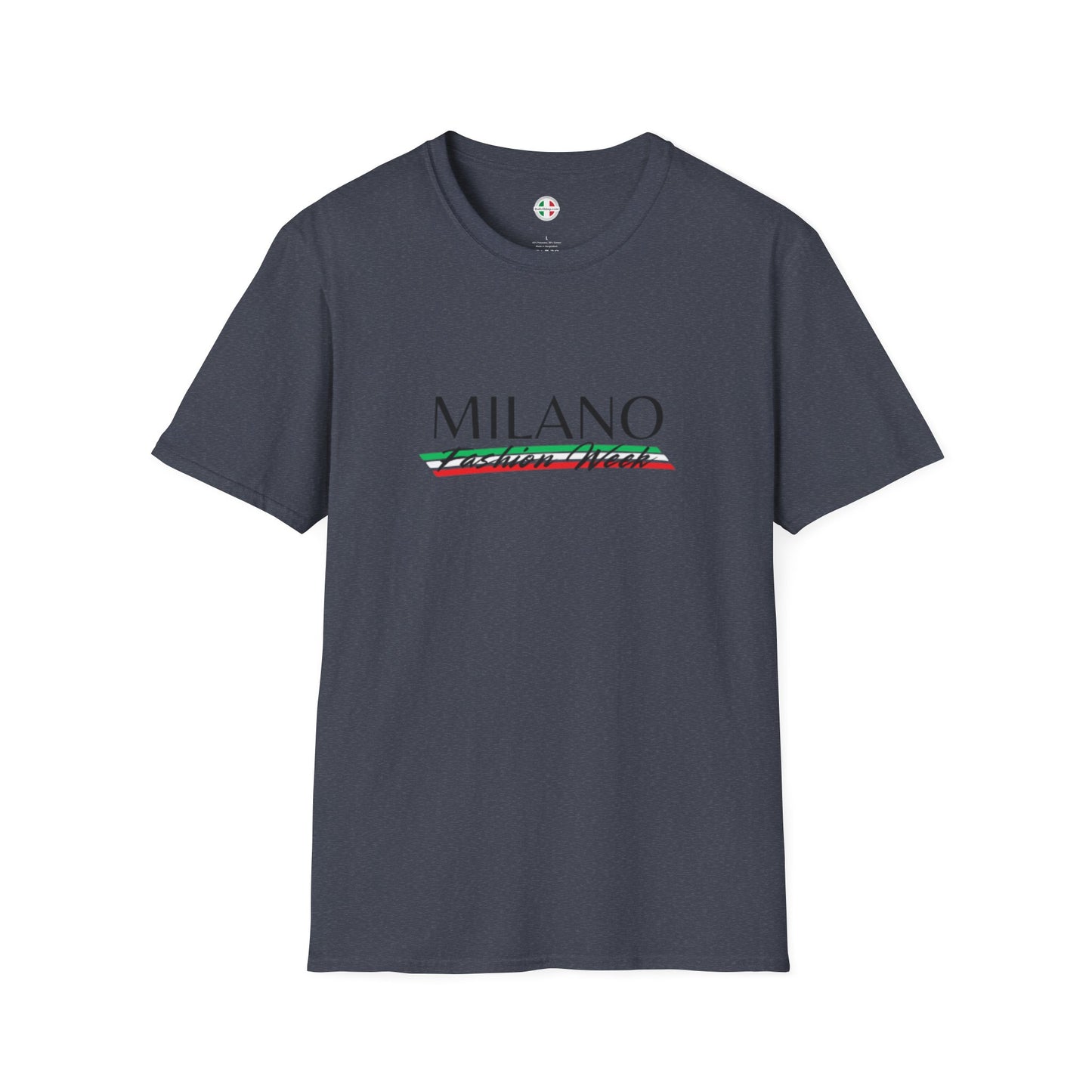 Milano Fashion Week Softstyle Unisex T-Shirt - Casual Chic Tee Perfect for Travel, Gift, Everyday Wear, Summer Fashion, Italian Pride