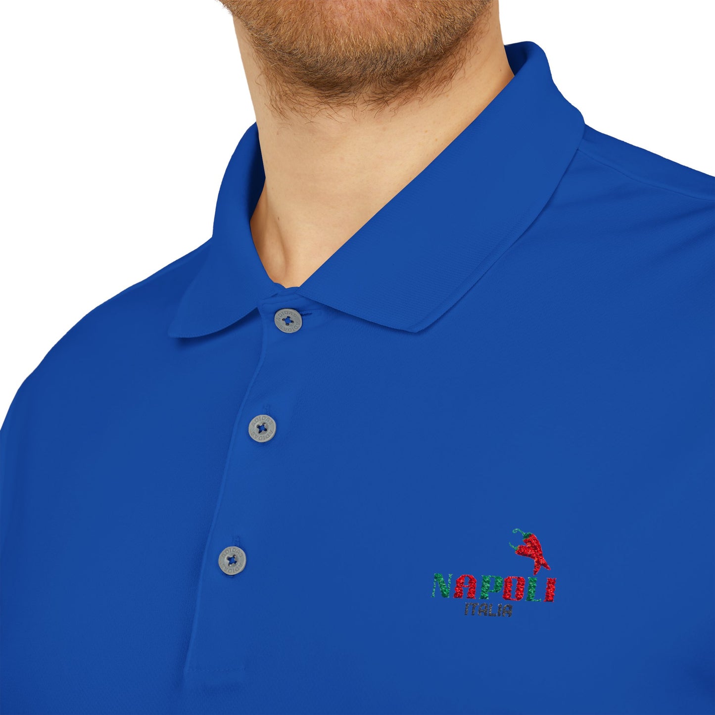 Unisex Adidas Performance Polo with Napoli Logo