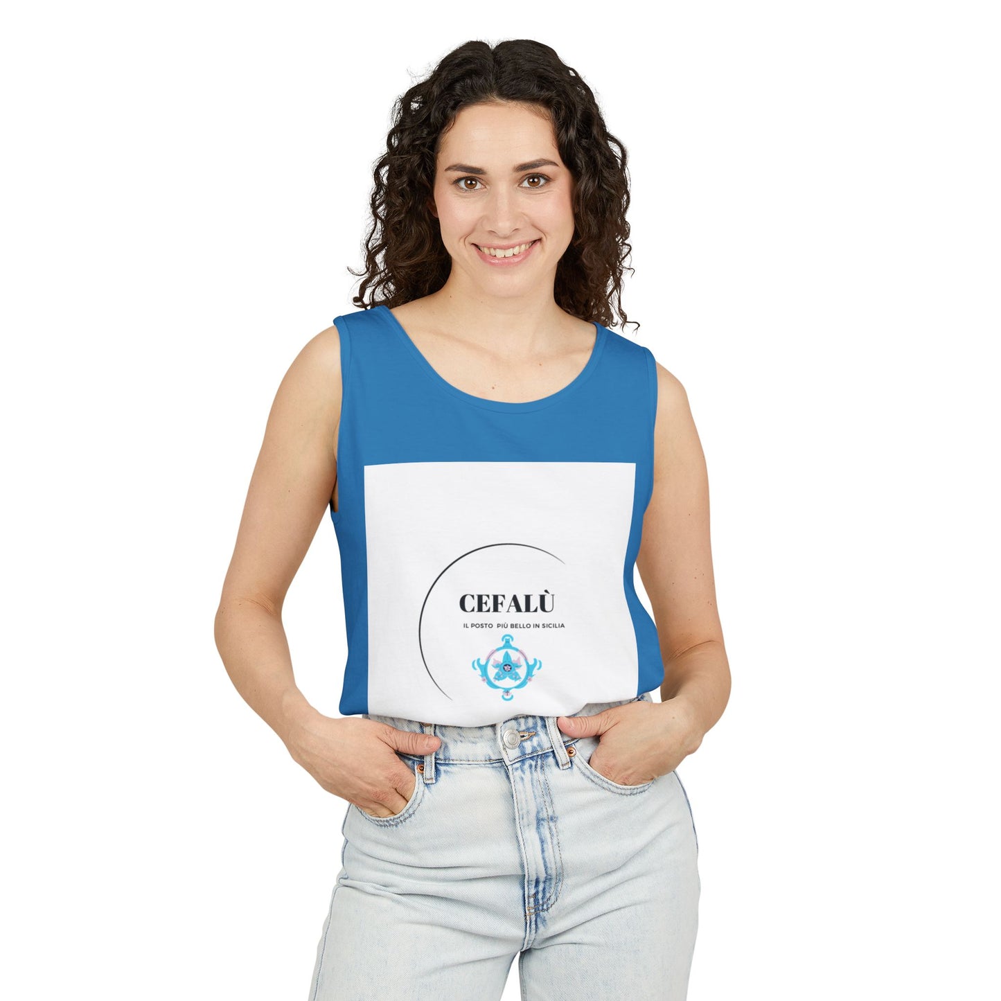 Cefalù Tank Top - Coastal Vibes from Sicily