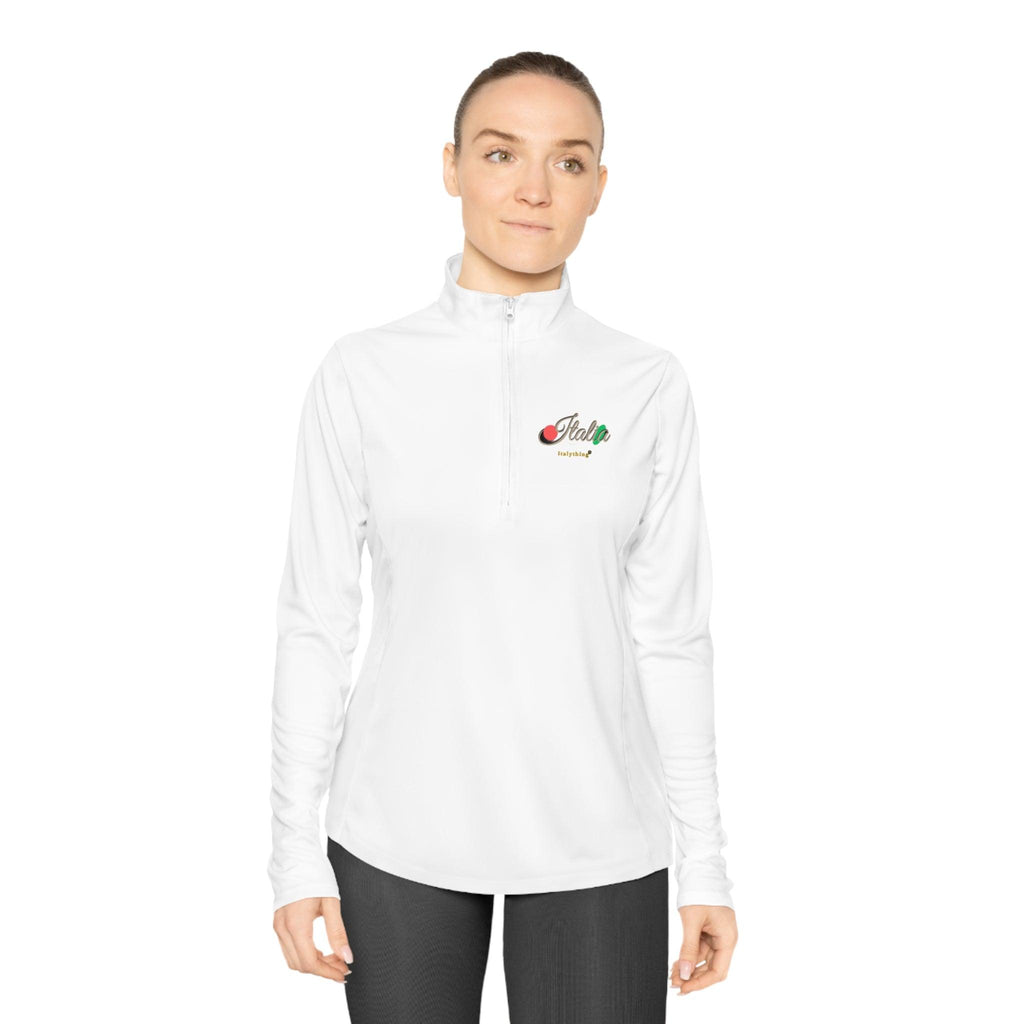 Italy Logo Ladies Quarter-Zip Pullover