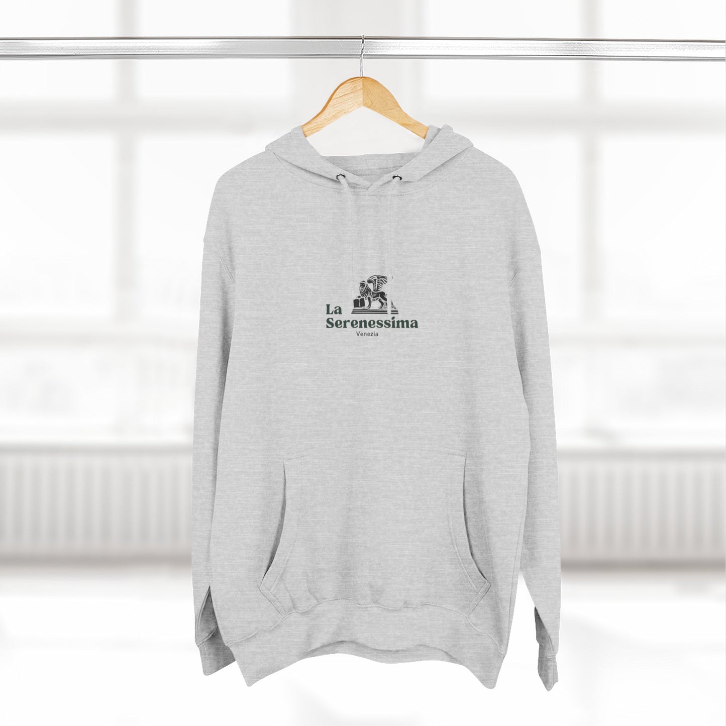 Venezia - La Serenessima Three-Panel Fleece Hoodie - Cozy & Stylish Italian-Inspired Winter Wear