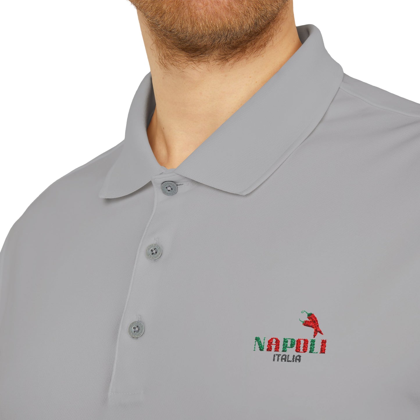Unisex Adidas Performance Polo with Napoli Logo