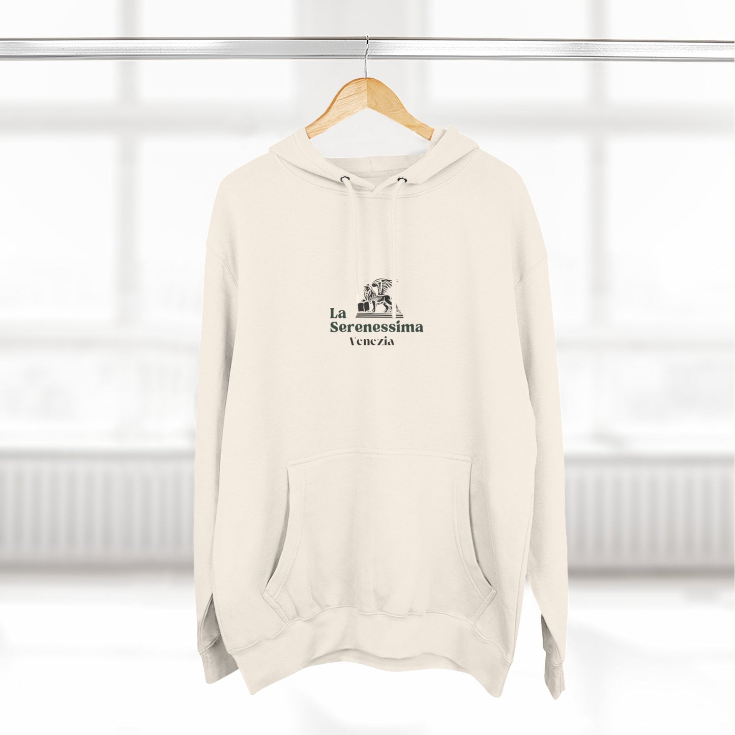 Venezia - La Serenessima Three-Panel Fleece Hoodie - Cozy & Stylish Italian-Inspired Winter Wear