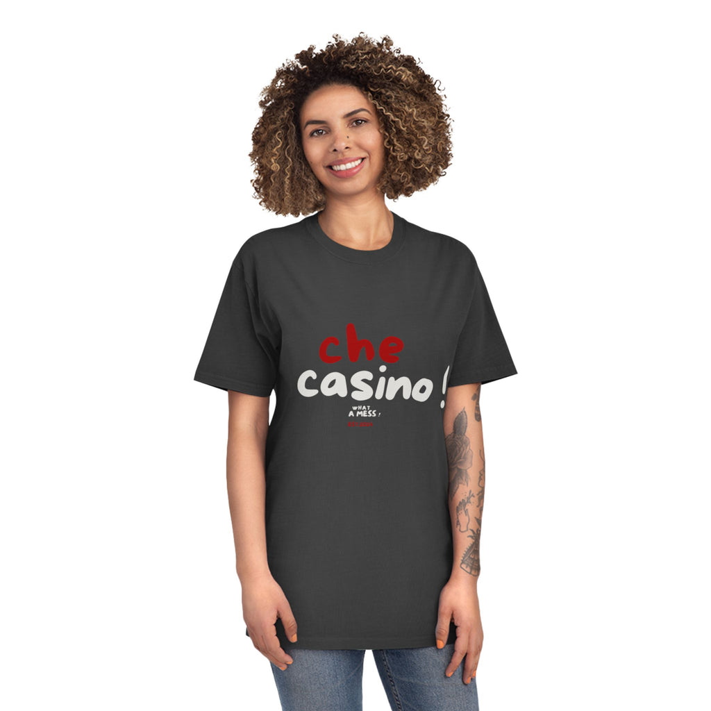 Che Casino ! What a mess ! Faded Shirt - Learn Italian the Fun way!