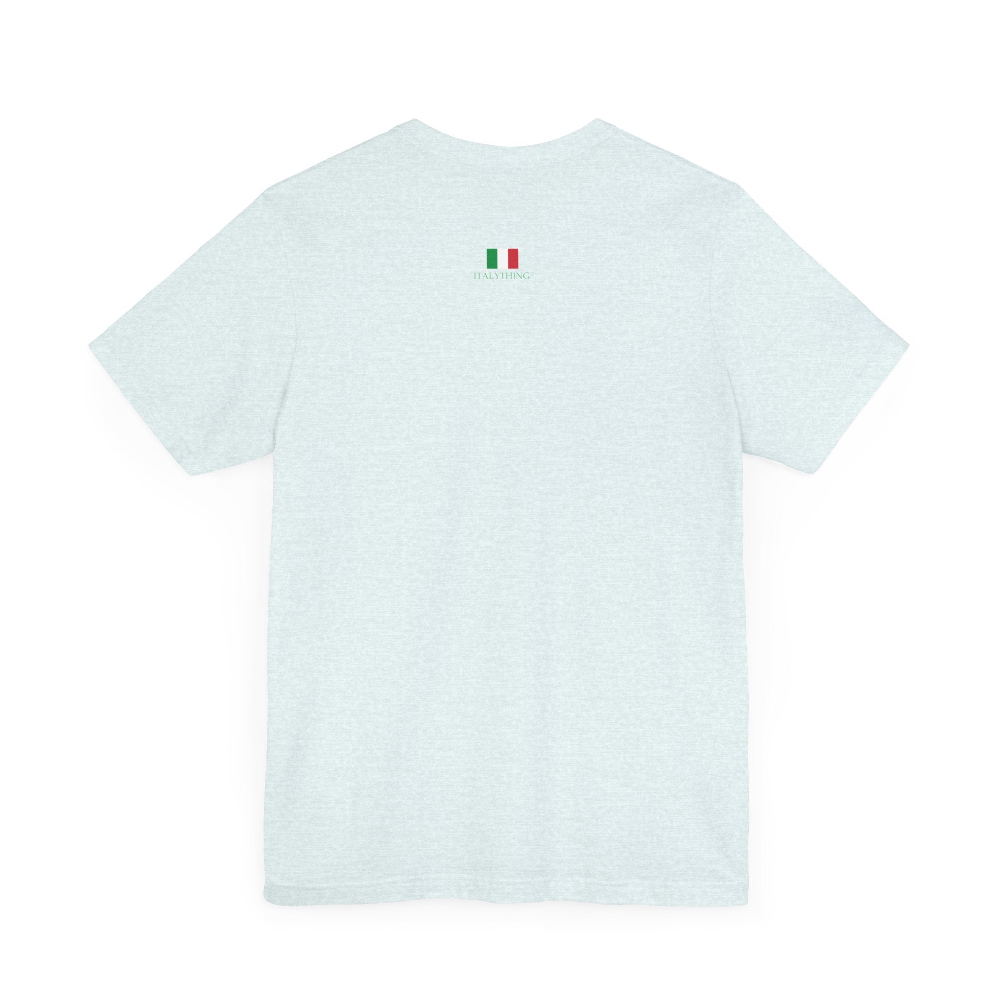 Italienisches Marken-T-Shirt aus Jersey mit kurzen Ärmeln: "Musica è..." (Musik ist...)