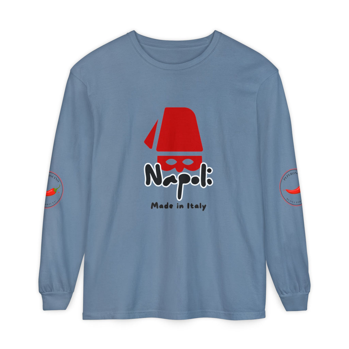Napoli Long Sleeve Tee, Casual Streetwear, Napoli Pride. Perfect for Travel