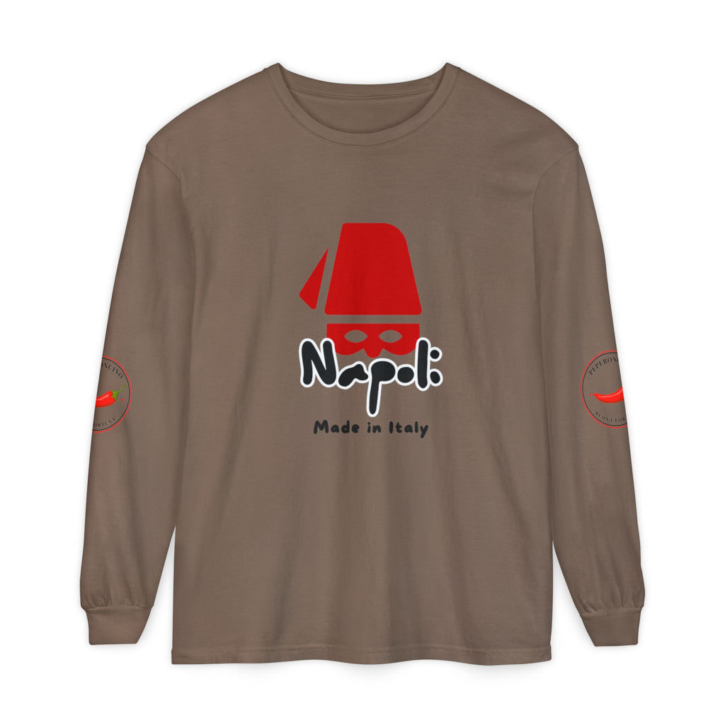 Napoli Long Sleeve Tee, Casual Streetwear, Napoli Pride. Perfect for Travel