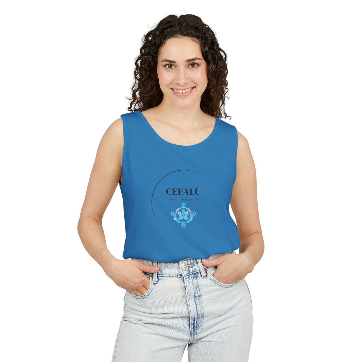 Cefalù Tank Top - Coastal Vibes from Sicily