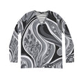 Chic Pucci-style Print Sleeve V-Neck Shirt, Trendy Women’s Fashion, Perfect for Work Travel