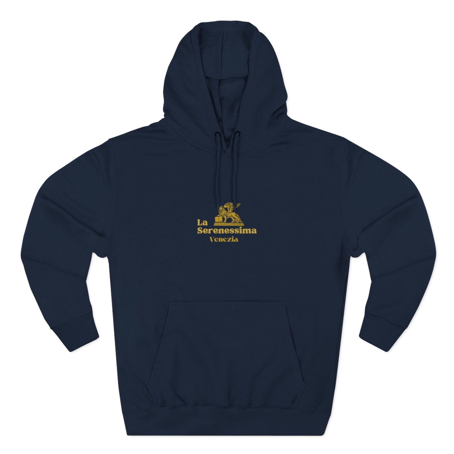 Venezia - La Serenessima Three-Panel Fleece Hoodie - Cozy & Stylish Italian-Inspired Winter Wear