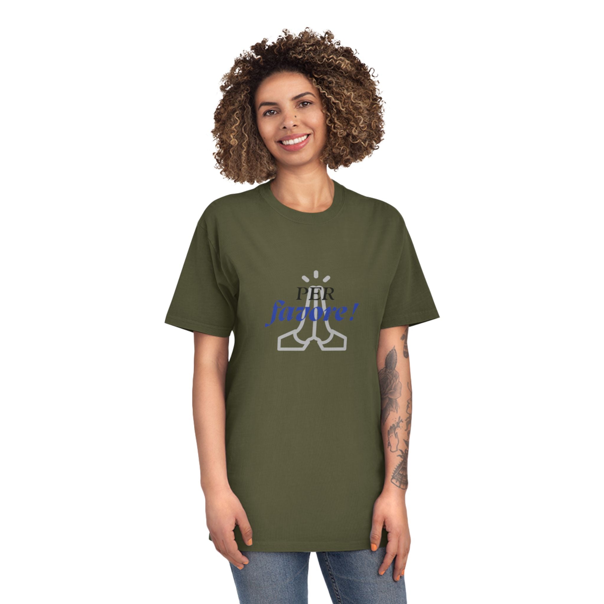 'PER favore!' Design Unisex Faded T-Shirt - ' for Casual Chic Vibes - Learn Italian the Fun way!
